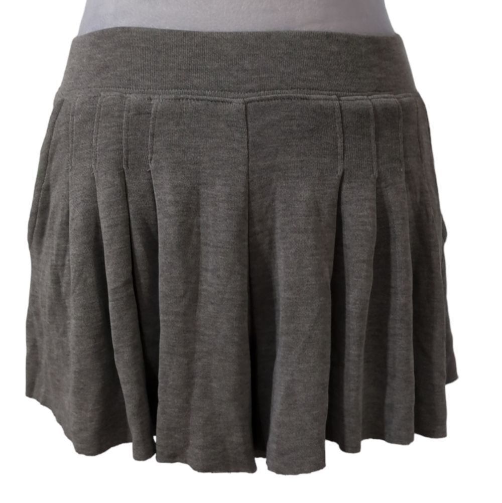 Free People Gray Pleated Skort